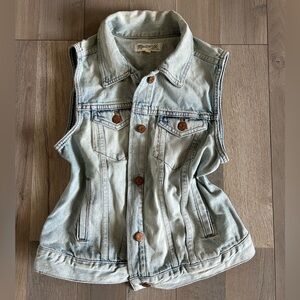Madewell Light Denim Vest